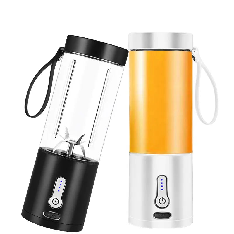 Black and White Portable Blenders Side-by-Side – Compact and Modern Design